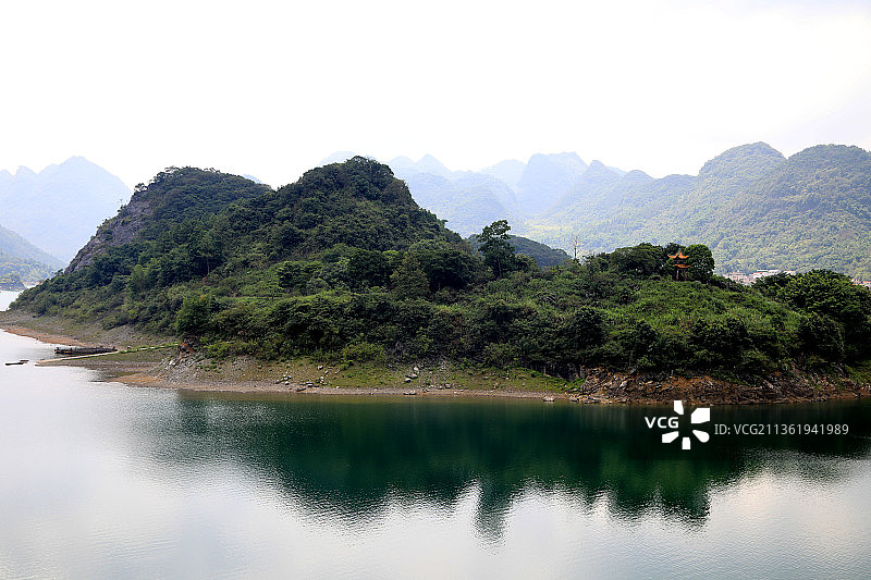 广东清远桃花湖图片素材