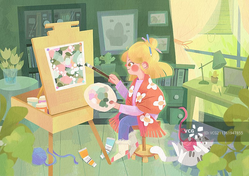 插画工作室图片素材
