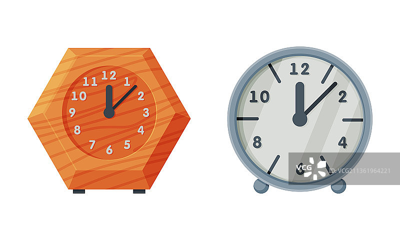 带表盘和钟表机构的时钟图片素材