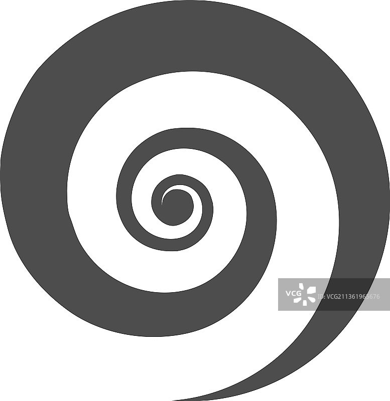 圆形螺旋催眠视觉logo图片素材