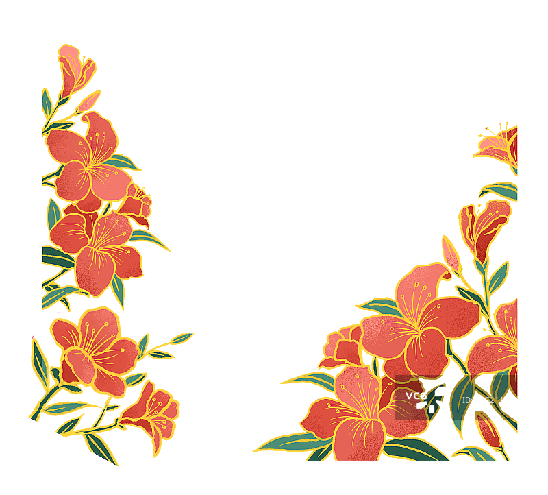 映山红杜鹃花图片素材