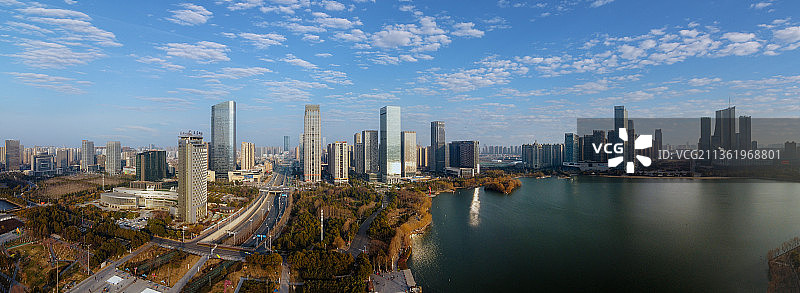 合肥 蜀山区 天鹅湖 大剧院 广电中心 市民广场 新地中心图片素材