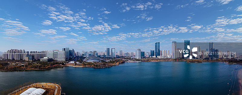 合肥 蜀山区 天鹅湖 大剧院 广电中心 市民广场 新地中心图片素材
