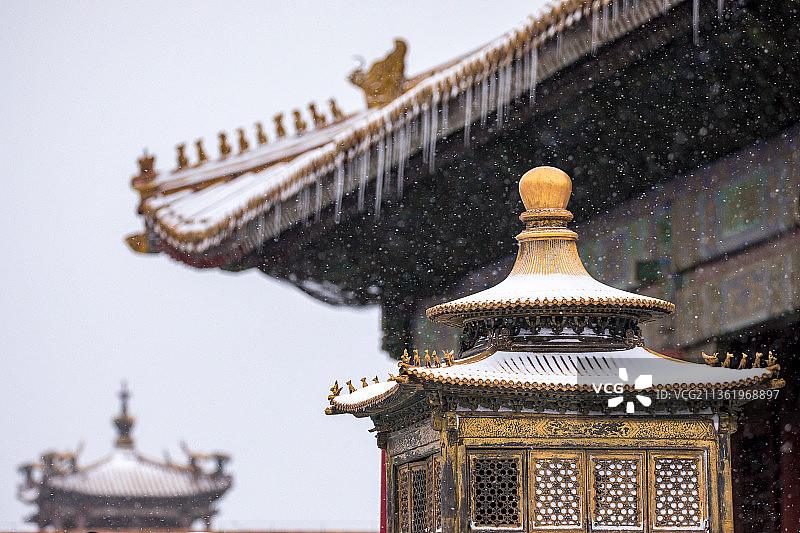 皇宫雪景图片素材