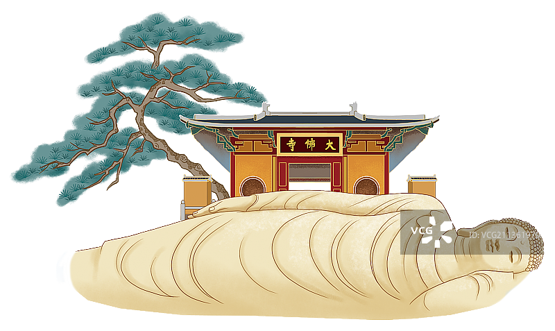 大佛寺图片素材