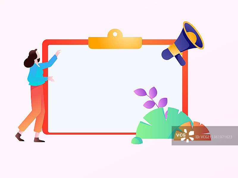 通知宣传拉新扁平矢量概念运营插画图片素材