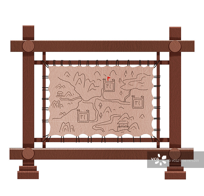 木制地图架图片素材