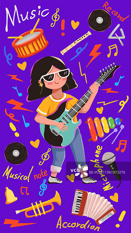 弹吉他的音乐家图片素材