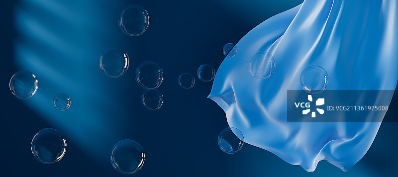 抽象流动布料背景3D渲染图片素材