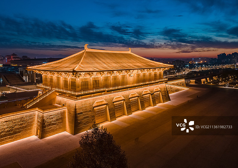 西安大明宫丹凤门图片素材