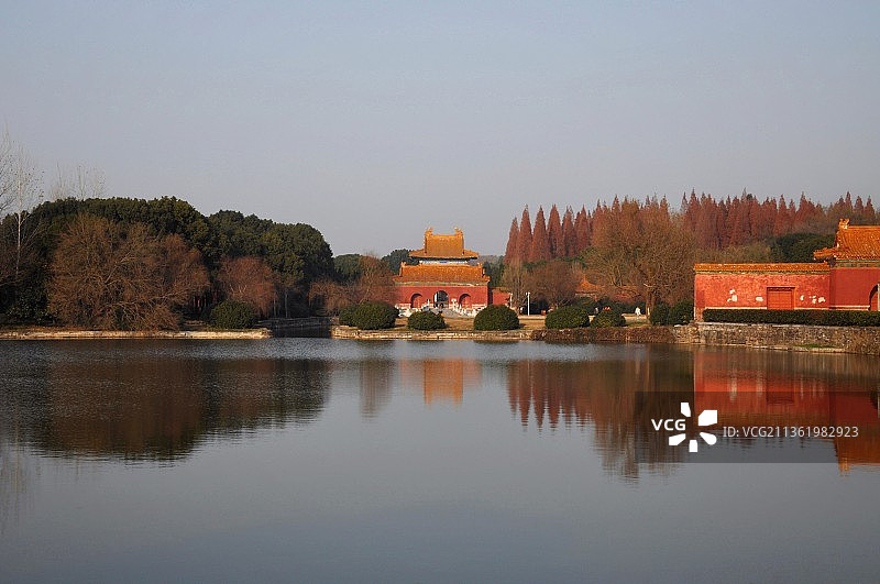 湖北钟祥明显陵图片素材