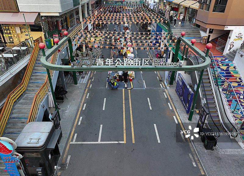 广东省惠州市惠城区33号青年公路街区航拍图片素材