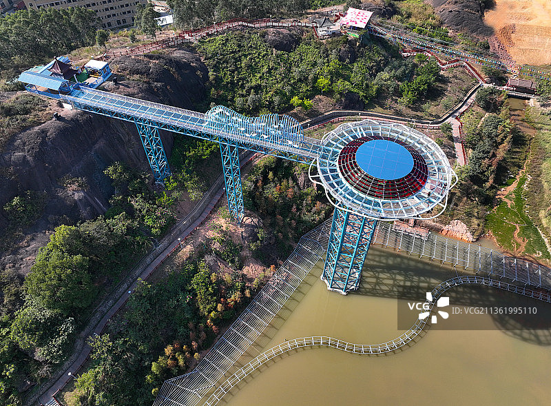 广东省惠州市大亚湾西区儿童公园航拍图片素材