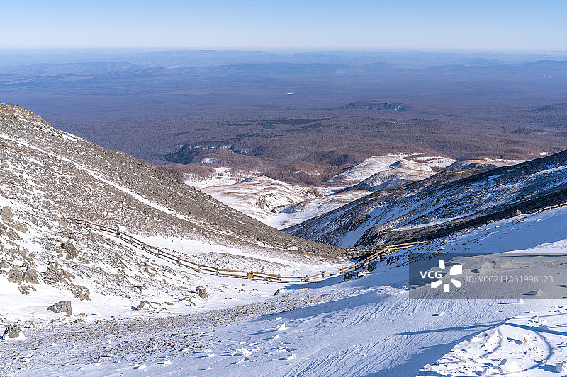 冬季的吉林长白山风光图片素材