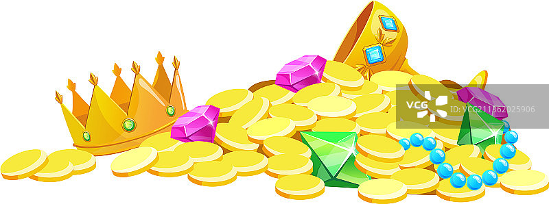 从后备箱中堆叠的珠宝钻石图片素材