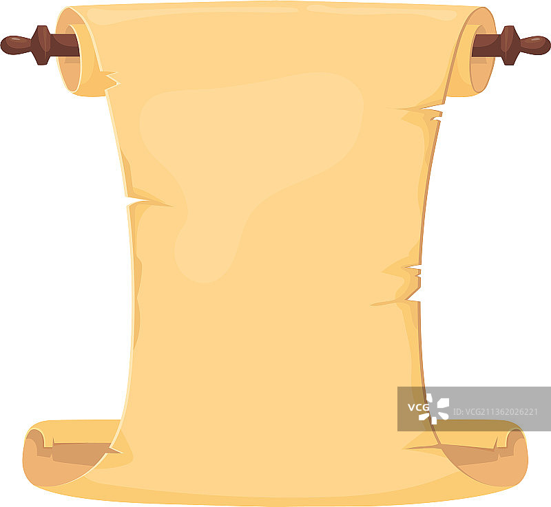 未展开的羊皮纸魔法师证书图片素材