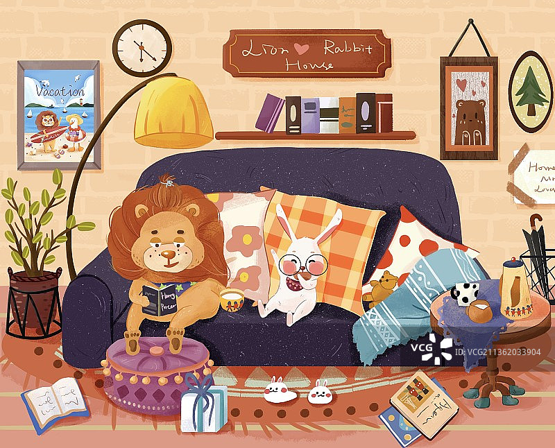 小狮子居家图片素材