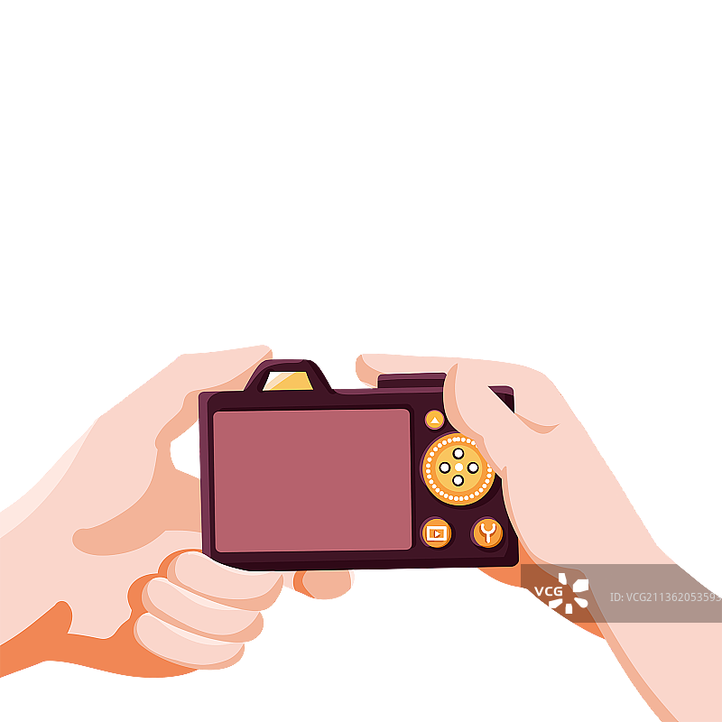 手拿相机拍照图片素材