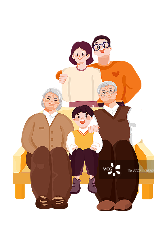 一家人合照图片素材