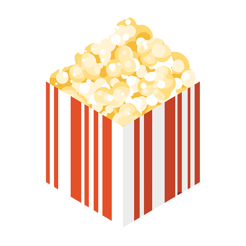 一桶爆米花图片素材