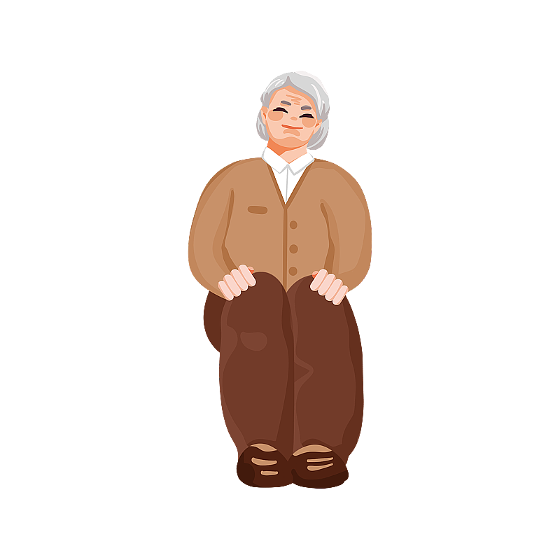 坐着的老奶奶图片素材