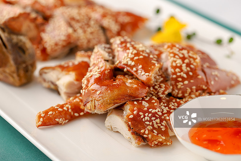 脆皮麻香鸡图片素材