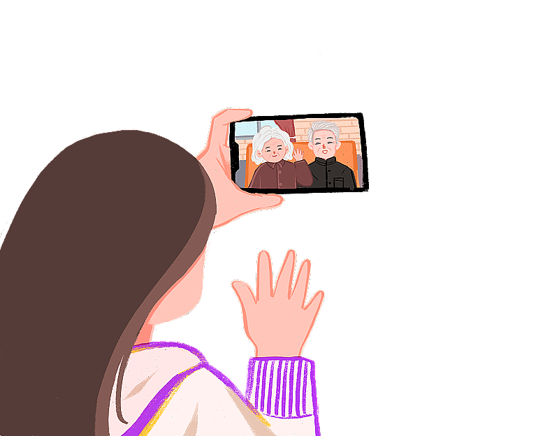 视频通话元素图片素材