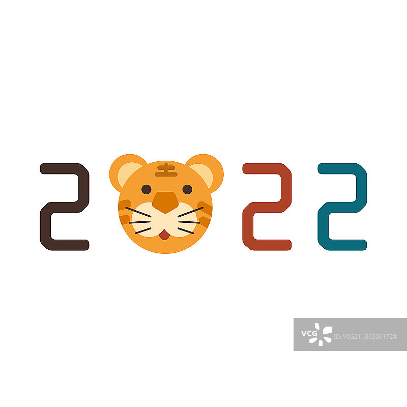 2022虎年新春插画图片素材