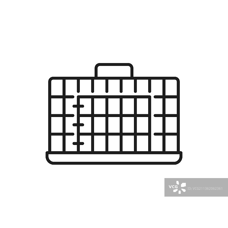 用于携带流浪犬的容器笼子轮廓图片素材