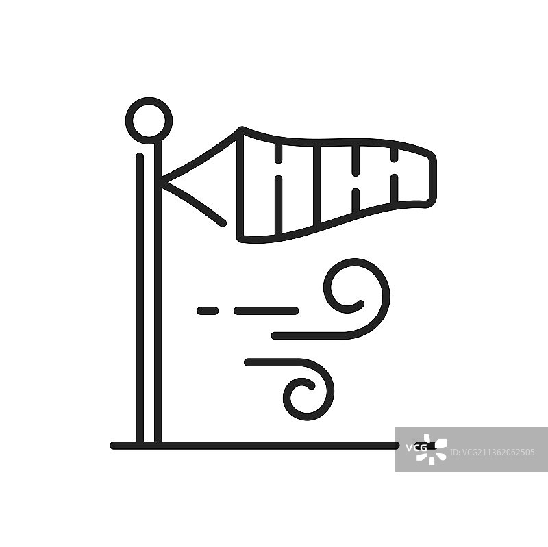 强风天气预报图标图片素材