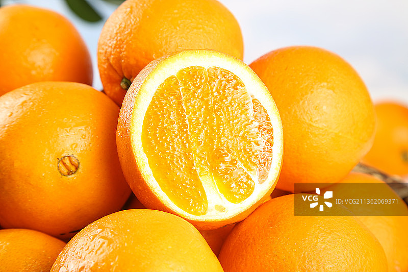 一堆赣南脐橙图片素材