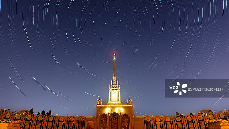 展览馆星轨图片素材