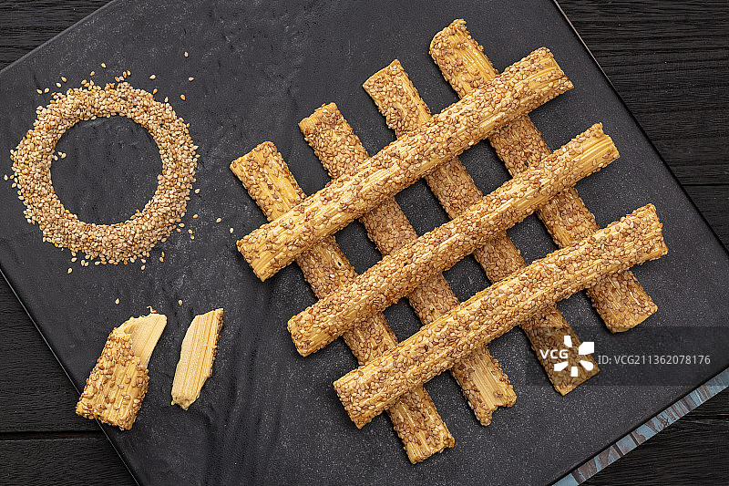 老式芝麻糖图片素材