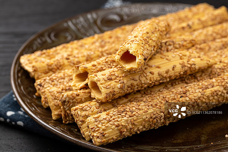 老式芝麻糖图片素材