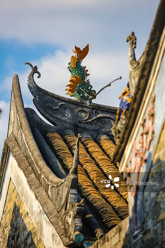 屋脊兽鱼龙螭吻图片素材