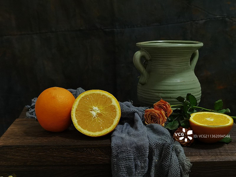 静物美食摄影|鲜橙图片素材