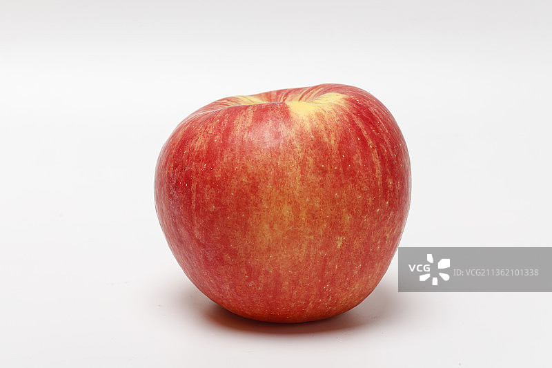 白色背景，一个苹果图片素材