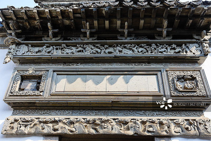 江苏苏州东山陆巷古村萃和堂图片素材