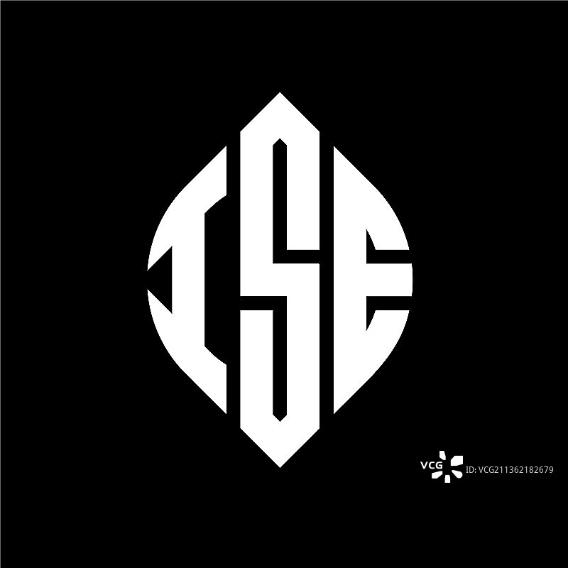 ISE圆形字母标志设计图片素材