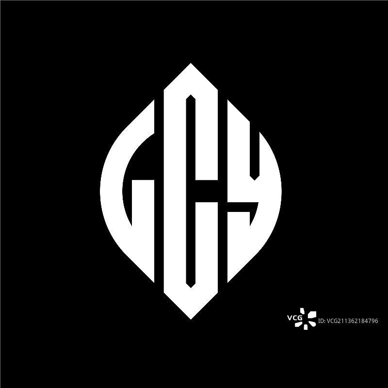 LCY圆形字母标志设计图片素材