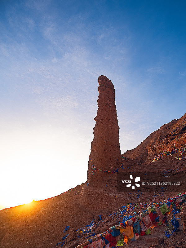 自然造物，人根峰图片素材