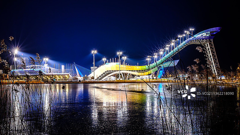 北京首钢工业园和会大跳台图片素材