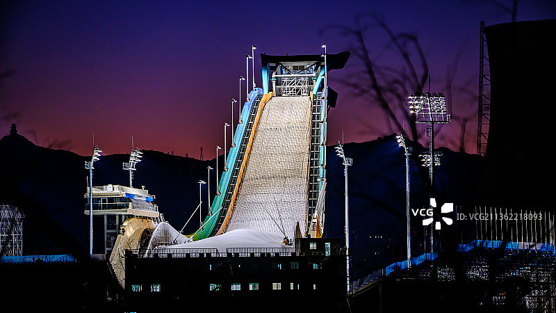 北京首钢工业园和会大跳台图片素材