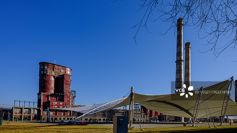 北京首钢工业园和会大跳台图片素材