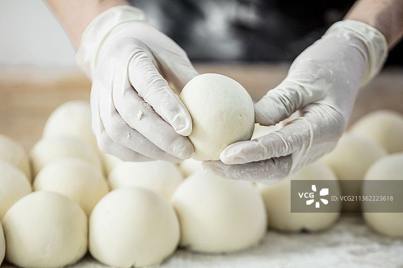 手工老面馒头图片素材