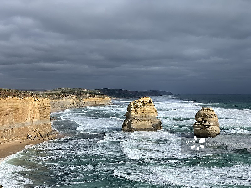 澳洲十二门徒叹为观止，大自然鬼斧神工。图片素材