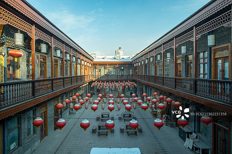 中国黑龙江哈尔滨中华巴洛克风情街图片素材