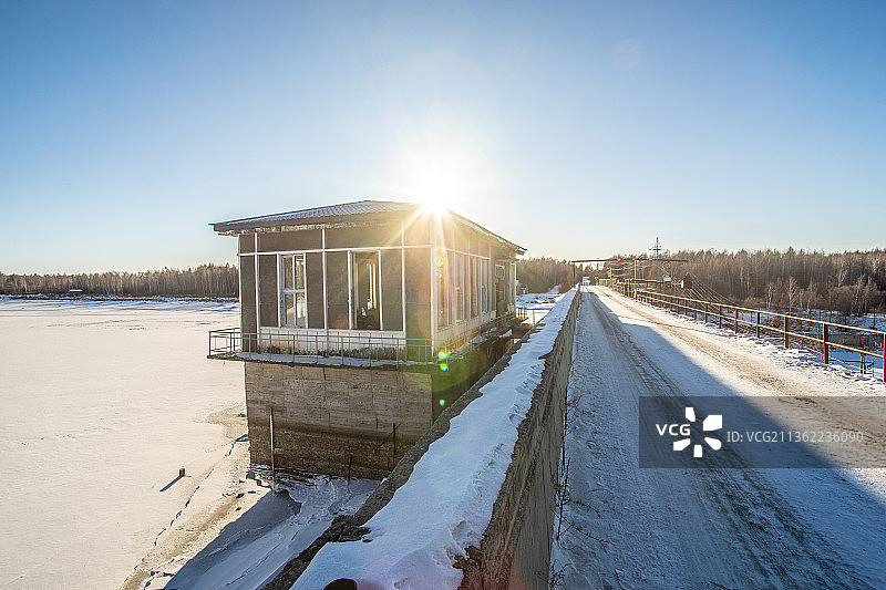 中国黑龙江黑河市逊克县大平台冬季景观图片素材