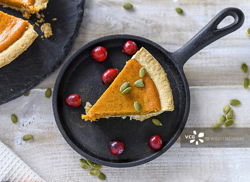 一块南瓜派，加拿大渥太华图片素材