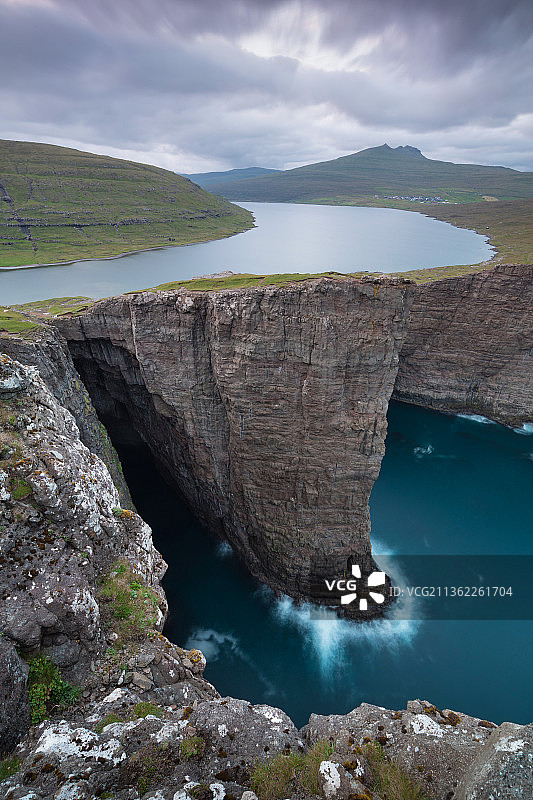 法罗群岛岩层海景图片素材